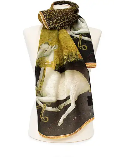 Scarves Fox and Chave Wilton Diptych Crêpe De Chine Scarf £45.00