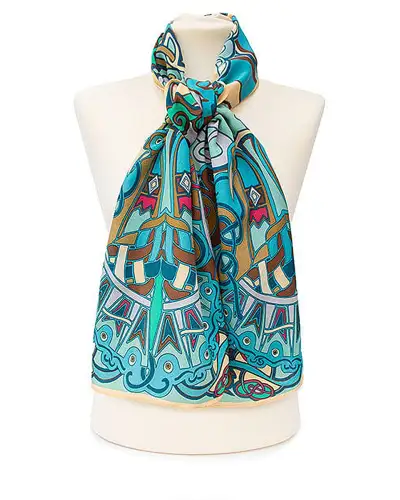 Scarves Fox and Chave Celtic Phoenix Crêpe De Chine Scarf £45.00
