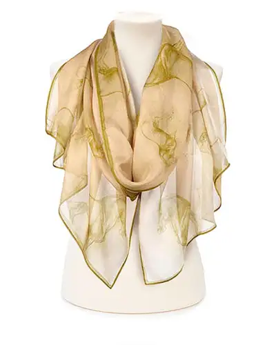 Scarves Fox and Chave Da Vinci Horse Chiffon Scarf £52.00