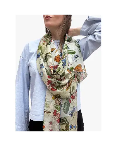 Scarves Fox and Chave Van Kessel Apple Blossom Chiffon Scarf £52.00