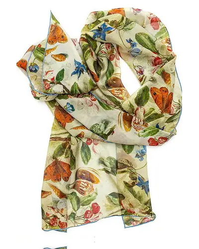 Scarves Fox and Chave Van Kessel Apple Blossom Chiffon Scarf £52.00