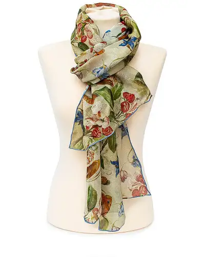 Scarves Fox and Chave Van Kessel Apple Blossom Chiffon Scarf £52.00