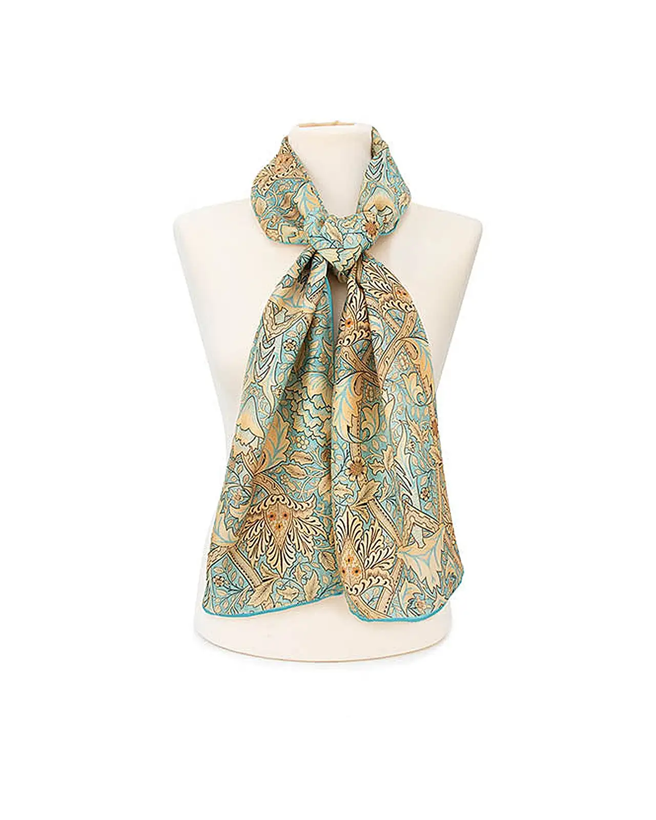 Scarves Fox and Chave Morris Windrush Habotai Scarf £42.00