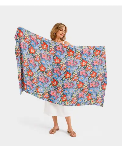 Scarves Fox and Chave Mackintosh Flowers Habotai Silk Wrap £45.00