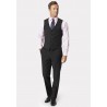 Waistcoats Brook Taverner Tailored Fit Avalino Charcoal Stripe Waistcoat £62.00