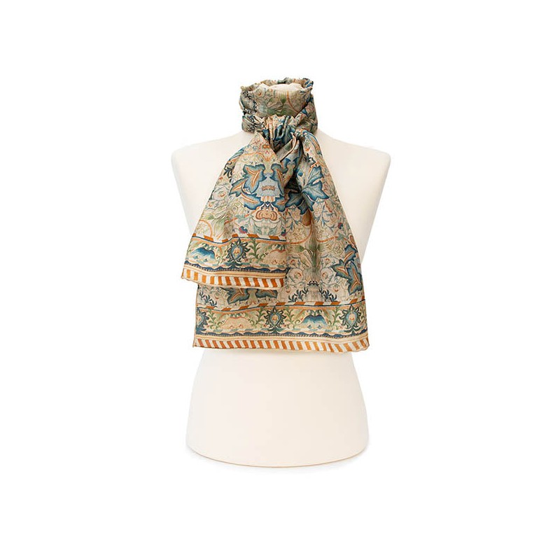 Scarves Fox and Chave Morris Artichoke Habotai Scarf £42.00