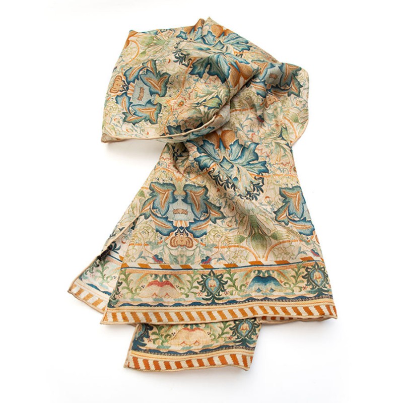 Scarves Fox and Chave Morris Artichoke Habotai Scarf £42.00