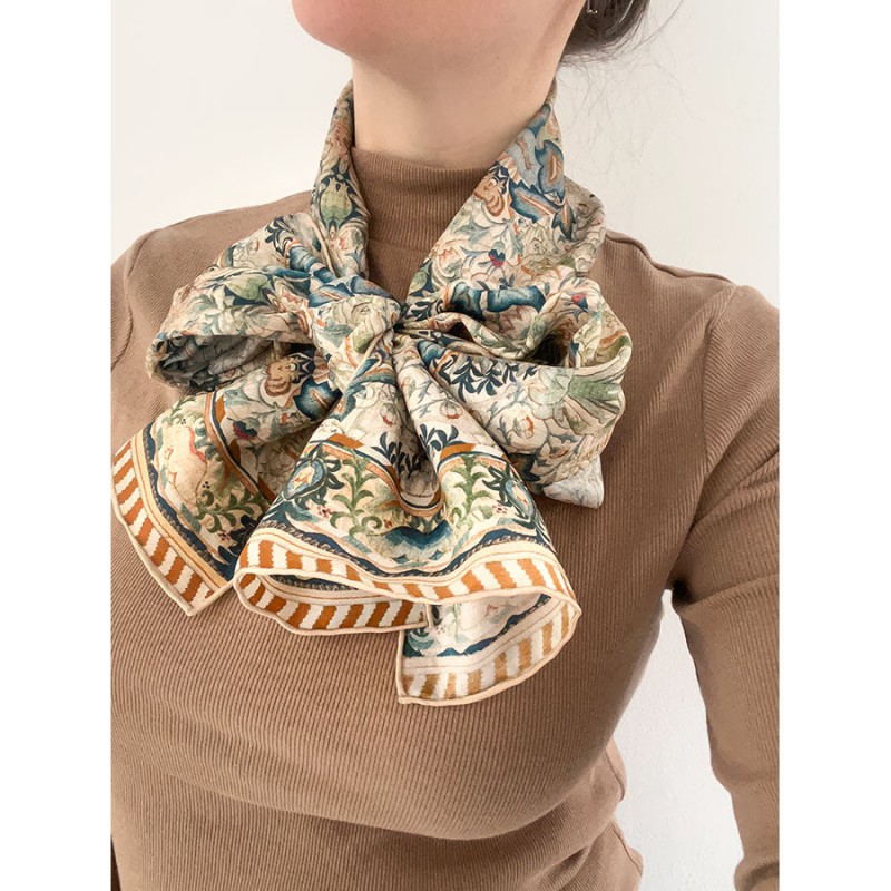 Scarves Fox and Chave Morris Artichoke Habotai Scarf £42.00