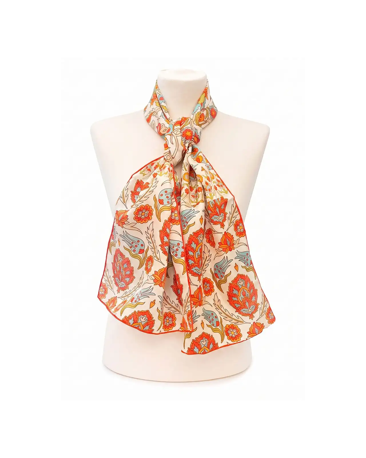 Scarves Fox and Chave Ottoman Spice Floral Silk Habotai Scarf £32.00