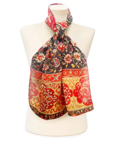 Scarves Fox and Chave Indo-Persian Silk Habotai Scarf £32.00