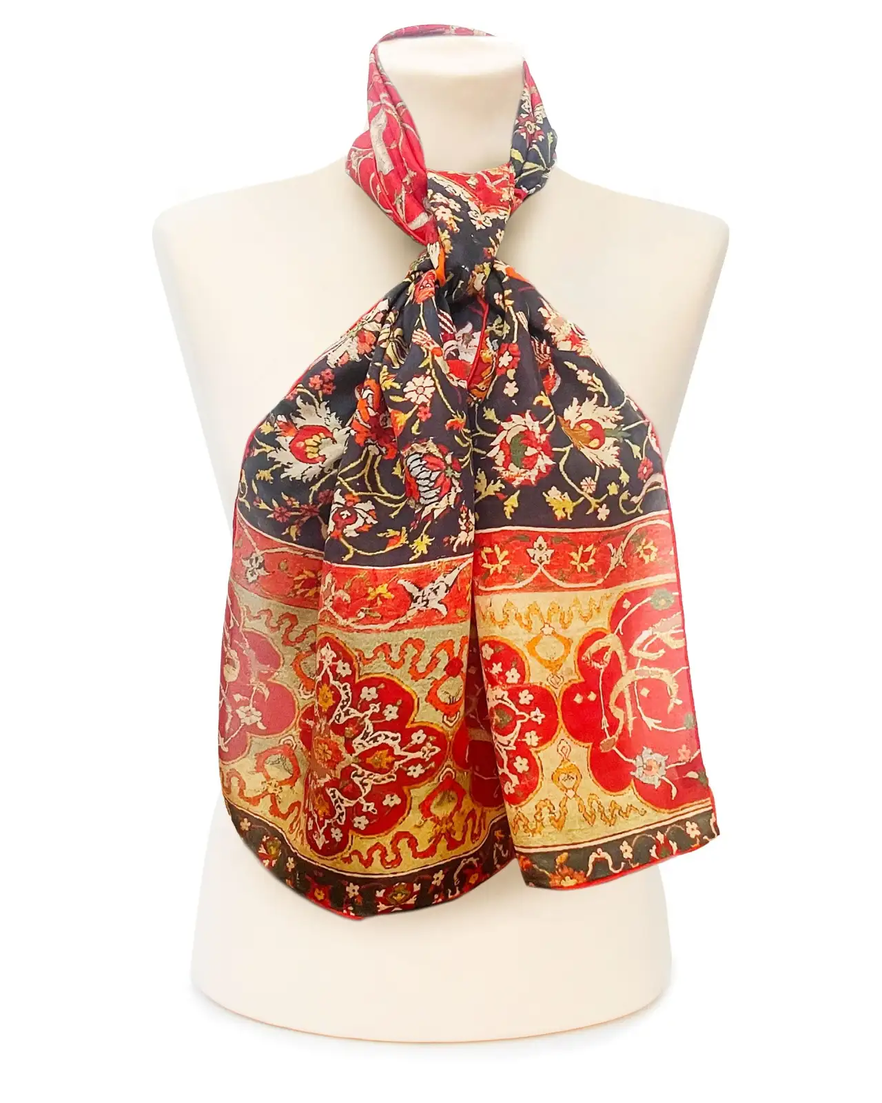 Scarves Fox and Chave Indo-Persian Silk Habotai Scarf £32.00