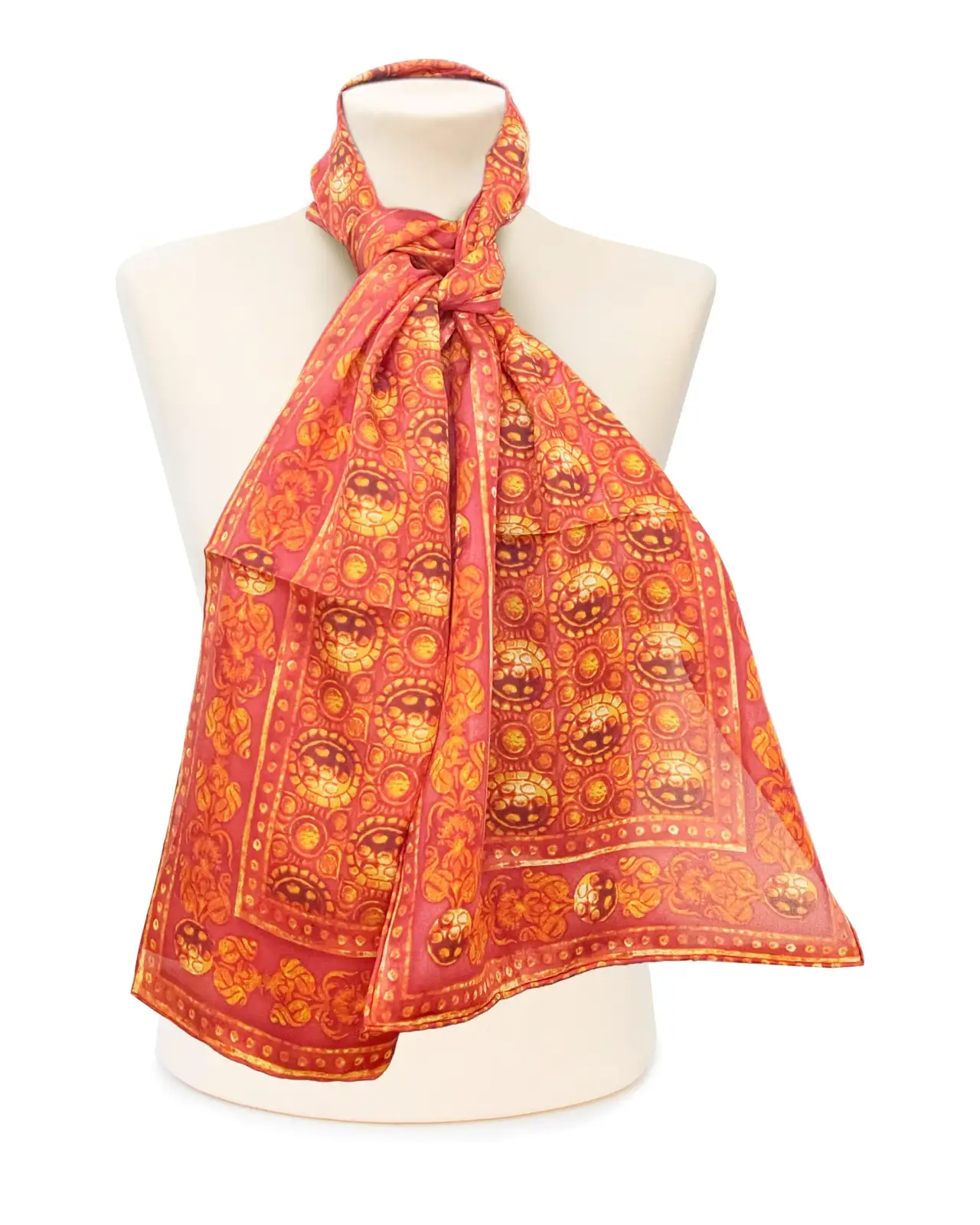 Scarves Fox and Chave Jewelled Renaissance Silk Habotai Scarf £32.00