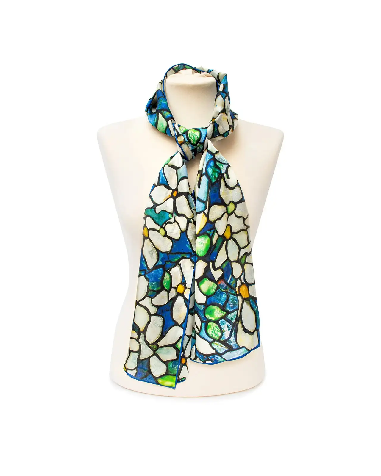Scarves Fox and Chave Tiffany Clematis Silk Habotai Scarf £42.00