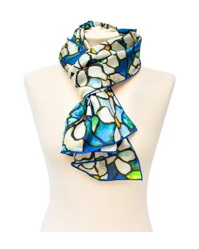 Scarves Fox and Chave Tiffany Clematis Silk Habotai Scarf £42.00