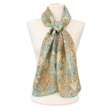 Scarves Fox and Chave Morris Windrush Habotai Scarf £42.00