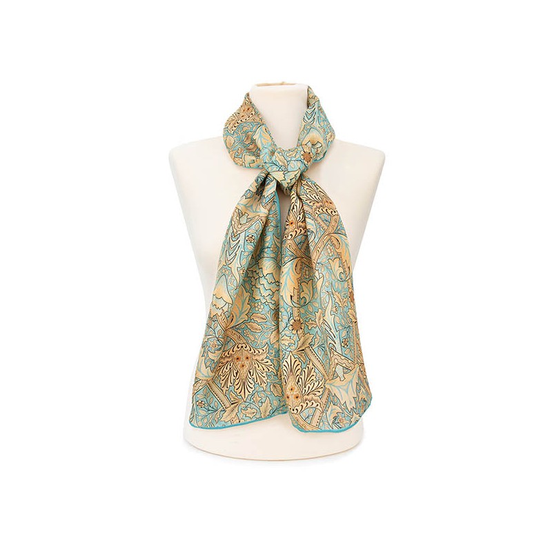 Scarves Fox and Chave Morris Windrush Habotai Scarf £42.00