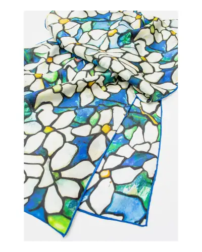 Scarves Fox and Chave Tiffany Clematis Silk Habotai Scarf £42.00