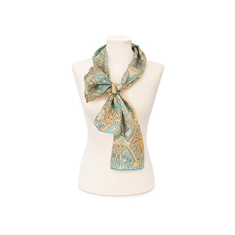 Scarves Fox and Chave Morris Windrush Habotai Scarf £42.00