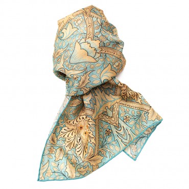 Scarves Fox and Chave Morris Windrush Habotai Scarf £42.00