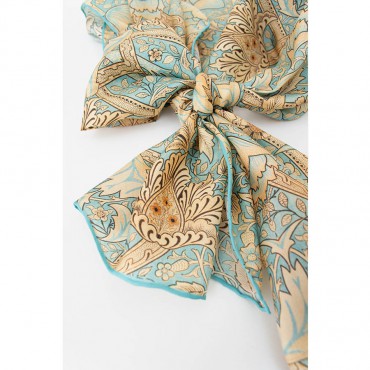 Scarves Fox and Chave Morris Windrush Habotai Scarf £42.00