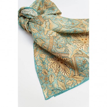 Scarves Fox and Chave Morris Windrush Habotai Scarf £42.00