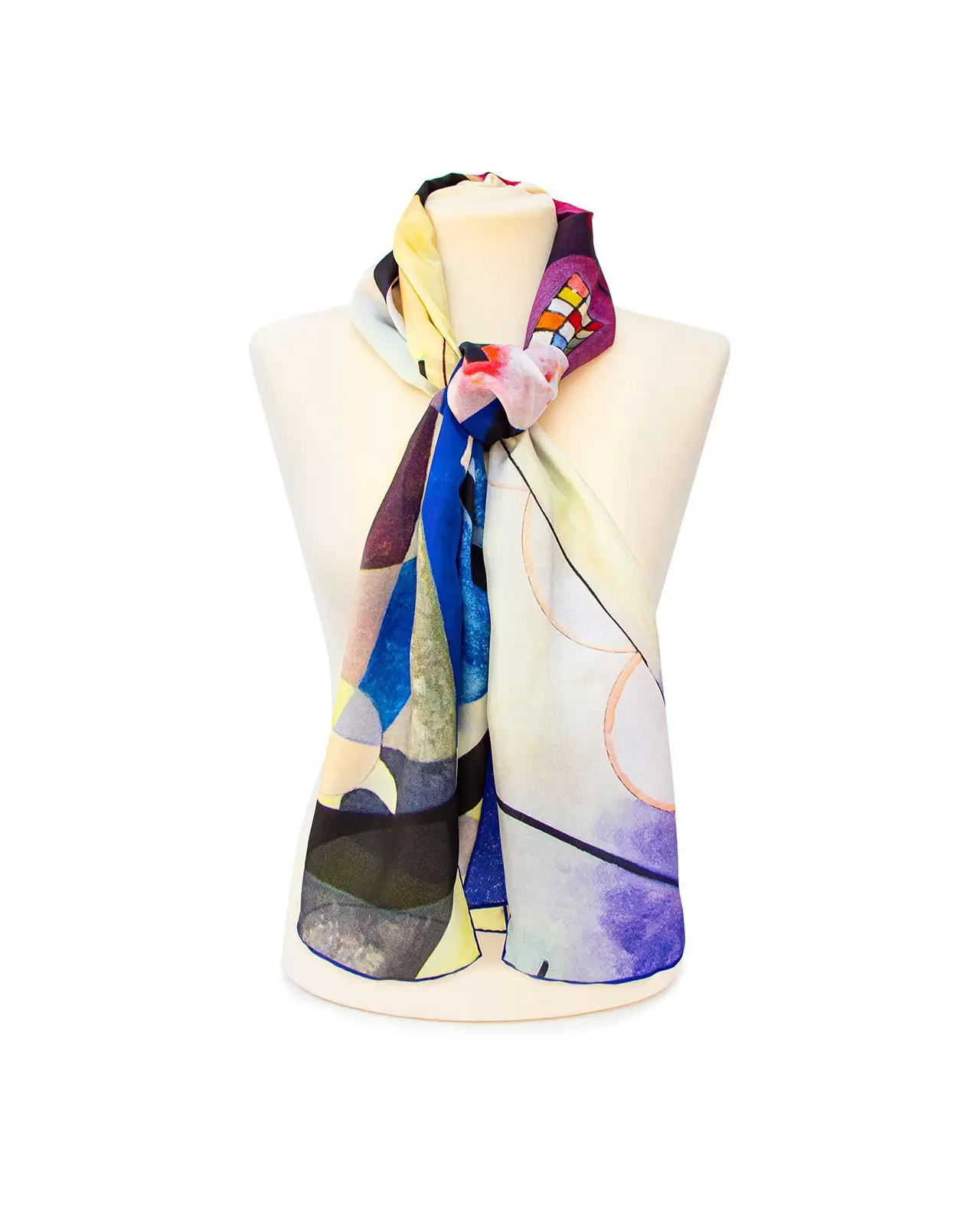 Scarves Fox and Chave Kandinsky Colour Cubes Silk Habotai Scarf £42.00