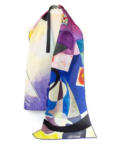 Scarves Fox and Chave Kandinsky Colour Cubes Silk Habotai Scarf £42.00