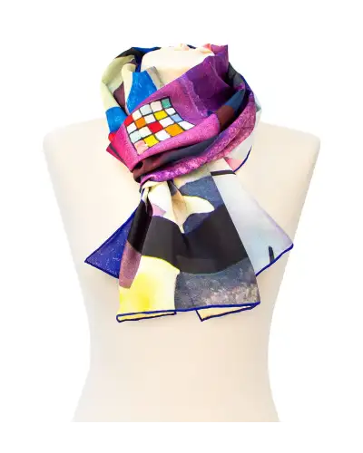 Scarves Fox and Chave Kandinsky Colour Cubes Silk Habotai Scarf £42.00