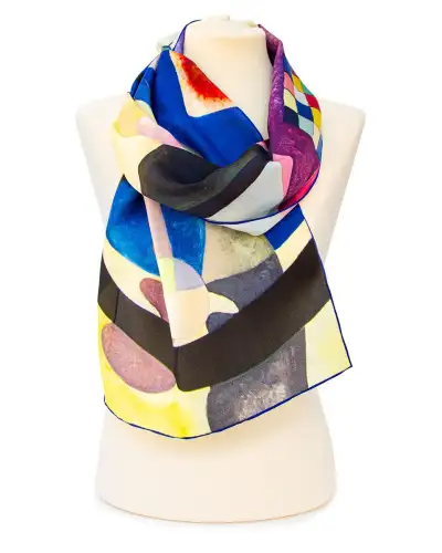 Scarves Fox and Chave Kandinsky Colour Cubes Silk Habotai Scarf £42.00
