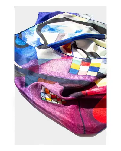 Scarves Fox and Chave Kandinsky Colour Cubes Silk Habotai Scarf £42.00