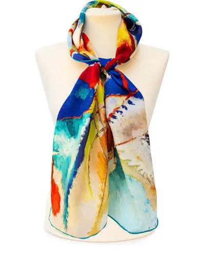 Scarves Fox and Chave Kandinsky Improvisation No 30 Silk Habotai Scarf £42.00