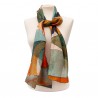 Scarves Fox and Chave Paul Klee Coral Silk Habotai Scarf £42.00