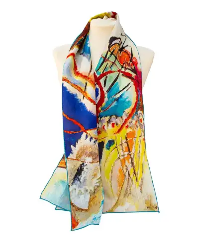 Scarves Fox and Chave Kandinsky Improvisation No 30 Silk Habotai Scarf £42.00
