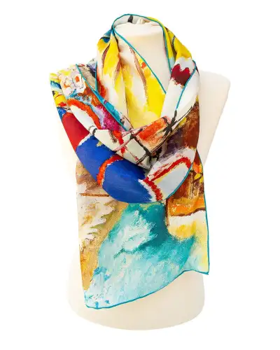 Scarves Fox and Chave Kandinsky Improvisation No 30 Silk Habotai Scarf £42.00