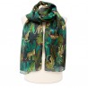 Scarves Fox and Chave Jungle Leopard Habotai Scarf £37.00