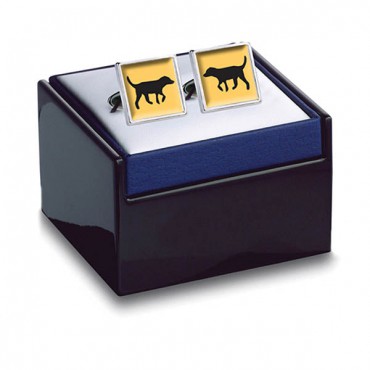 Others Fox and Chave Black Lab Gold Cufflinks-FC-48-312 £29.00