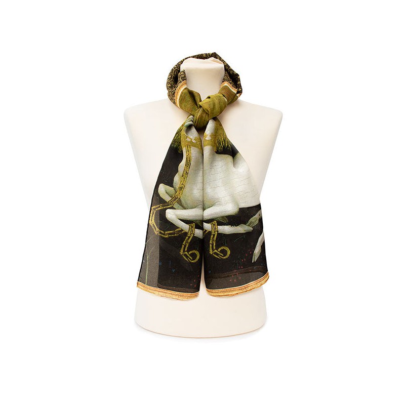 Scarves Fox and Chave Wilton Diptych Scarf Crepe De Chine Scarf-FC-41-960 £45.00