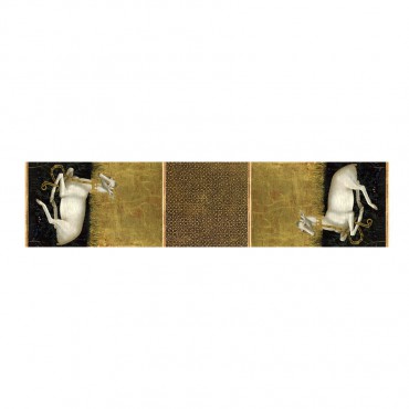 Scarves Fox and Chave Wilton Diptych Scarf Crepe De Chine Scarf-FC-41-960 £45.00