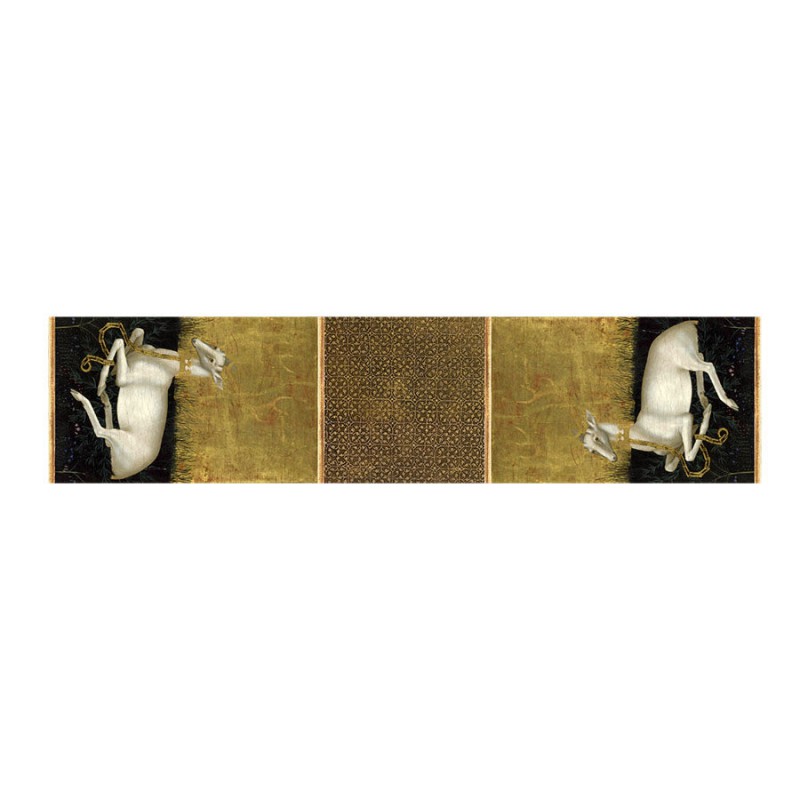 Scarves Fox and Chave Wilton Diptych Scarf Crepe De Chine Scarf-FC-41-960 £45.00