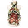 Scarves Fox and Chave Morris Dovedale Crepe De Chine Scarf-FC-41-794 £45.00