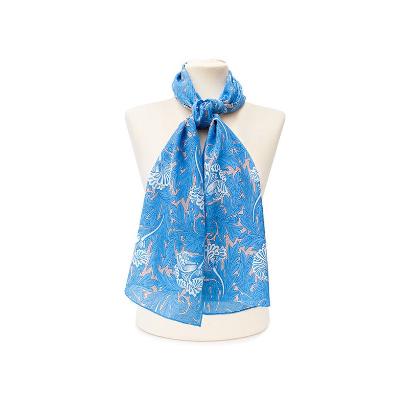 Scarves Fox and Chave Morris Tulips Crepe De Chine Scarf-FC-41-656 £45.00