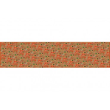 Scarves Fox and Chave Klimt Red Crepe De Chine Scarf-FC-41-654 £45.00