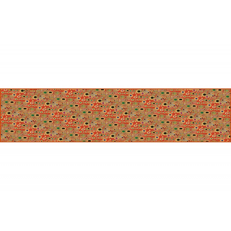 Scarves Fox and Chave Klimt Red Crepe De Chine Scarf-FC-41-654 £45.00