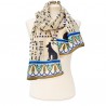 Scarves Fox and Chave Hieroglyphics Crepe De Chine Scarf-FC-41-510 £45.00