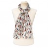 Scarves Fox and Chave Going To Work Pearl Crepe De Chine Scarf-FC-41-120 £45.00