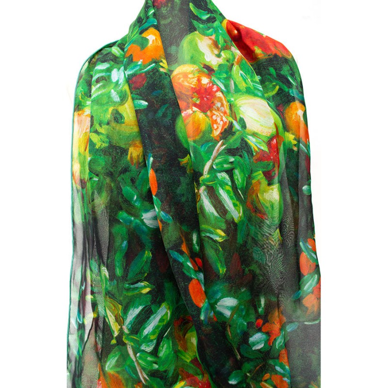 Scarves Fox and Chave John Singer Sargent Pomegranate Chiffon Scarf £52.00