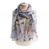 Scarves Fox and Chave Hunt In The Forest Chiffon Scarf £52.00