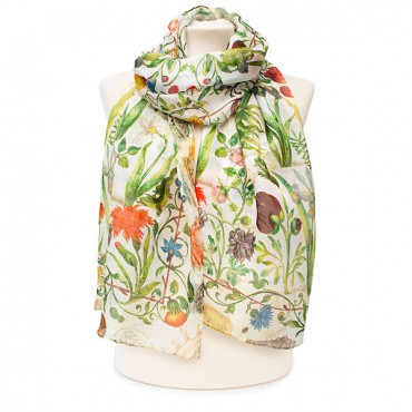 Scarves Fox and Chave Album Amicorum Chiffon Scarf £50.00