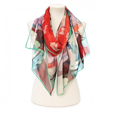 Scarves Fox and Chave Peploe Roses Chiffon Scarf £50.00