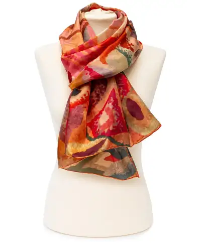 Scarves Fox and Chave Guiguichon Silk Habotai Scarf £50.00